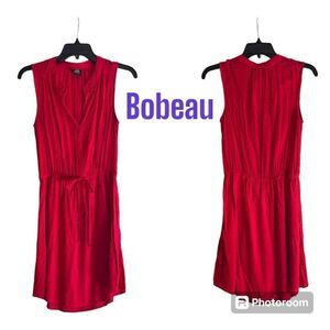 Bobeau Mini V-neck Tie Waist Dress XS